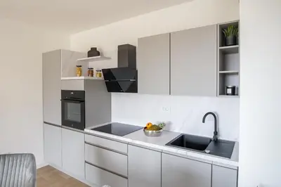 Kuhinja ili čajna kuhinja u objektu Residence Ivano