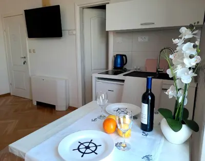 Kuhinja ili čajna kuhinja u objektu Studio Apartments Regina