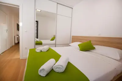 Krevet ili kreveti u jedinici u objektu MT City apartments