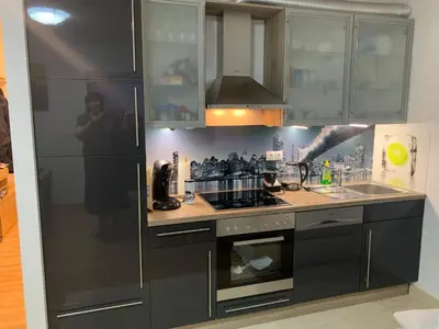 Kuhinja ili čajna kuhinja u objektu Schönes Apartment ALINA,mit Meerblick ,Strand 100m