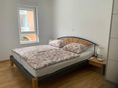 Krevet ili kreveti u jedinici u objektu Schönes Apartment ALINA,mit Meerblick ,Strand 100m