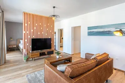TV i/ili zabavni centar u objektu HOT TUB Sea View SPA