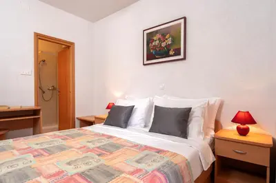 Krevet ili kreveti u jedinici u objektu The midpoint apartments Bol