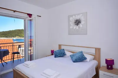 Krevet ili kreveti u jedinici u objektu Apartment 'MIMO' in Milna - Hvar