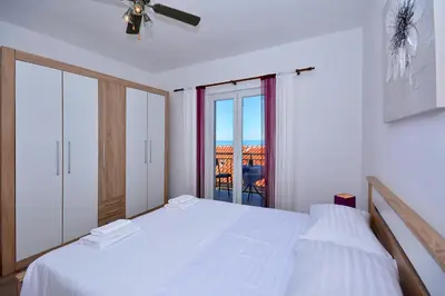 Krevet ili kreveti u jedinici u objektu Apartment 'MIMO' in Milna - Hvar