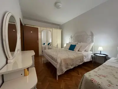 Krevet ili kreveti u jedinici u objektu Apartment with swimming pool