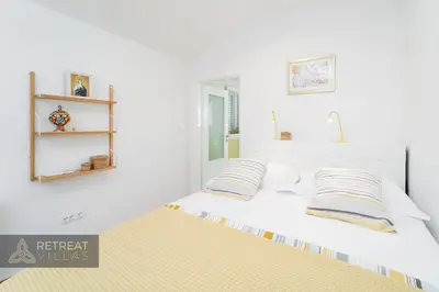 Krevet ili kreveti u jedinici u objektu Villa Eleona with private pool and garden