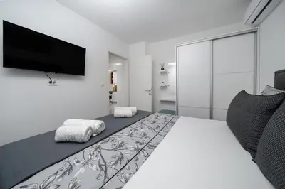 Krevet ili kreveti u jedinici u objektu Apartmani Marivo