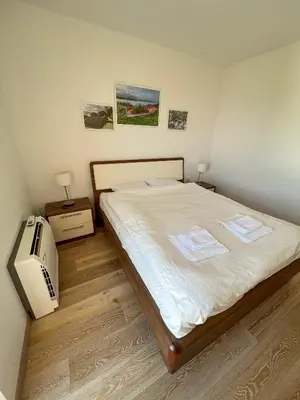 Krevet ili kreveti u jedinici u objektu Apartament Sunny z obłędnym widokiem na morze