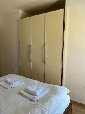 Krevet ili kreveti u jedinici u objektu Apartament Sunny z obłędnym widokiem na morze