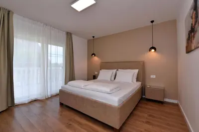 Krevet ili kreveti u jedinici u objektu Villa Sophia with private swimming pool near the beach!