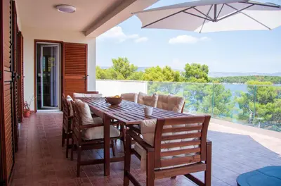 Balkon ili terasa u objektu Vila Casa di mare Jelsa, otok Hvar