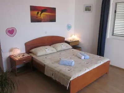 Krevet ili kreveti u jedinici u objektu Apartments and rooms with WiFi Hvar - 20114