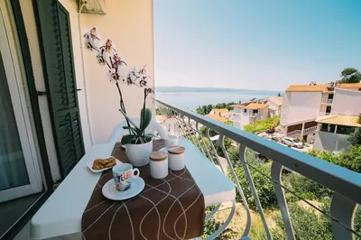Balkon ili terasa u objektu Apartment in Duce with sea view, balcony, air conditioning, WiFi 4167-8