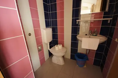 Kupaonica u objektu Apartment in Brela with sea view, terrace, air conditioning, WiFi 75-8