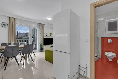 Kuhinja ili čajna kuhinja u objektu Apartmani Podest