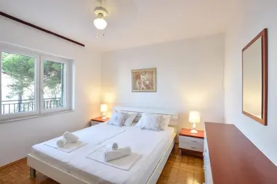 Krevet ili kreveti u jedinici u objektu 4 bedrooms villa Hvar located 100m from the sea and 1,5 km from Hvar old town