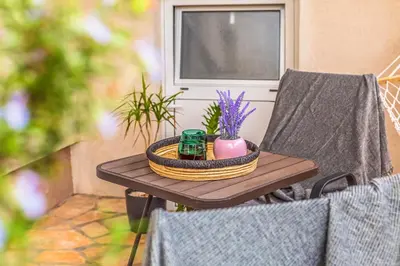 Vrt u objektu Beachfront apartment
