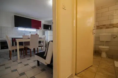 Kupaonica u objektu Aurora Apartments