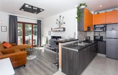 Kuhinja ili čajna kuhinja u objektu Amazing Apartment In Jesenice With Wifi