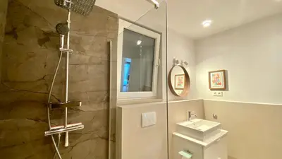 Kupaonica u objektu Nautilus-Bay Suites - Zweizimmer-Suite 410