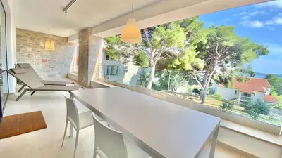 Balkon ili terasa u objektu Nautilus-Bay Suites - Dreizimmer Suite 420