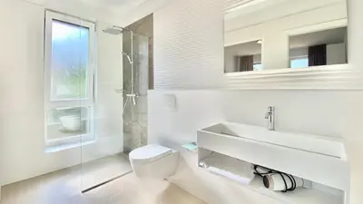 Kupaonica u objektu Nautilus-Bay Suites - Dreizimmer Suite 420