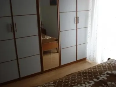 Krevet ili kreveti u jedinici u objektu Apartment in Dugi Rat with sea view, balcony, air conditioning, WiFi 5113-3
