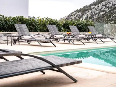 Tlocrt objekta Elegant Hvar town villa with pool