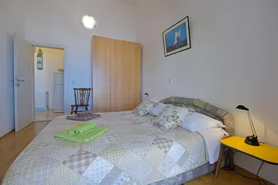 Krevet ili kreveti u jedinici u objektu Apartments Biba Hvar