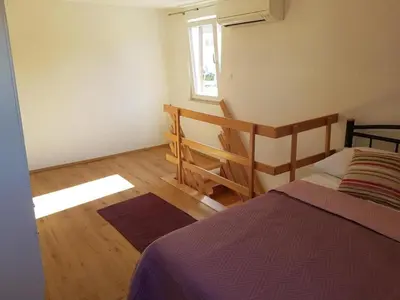 Krevet ili kreveti u jedinici u objektu Holiday home in Milna with terrace, air conditioning, WiFi, washing machine 5123-1