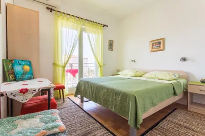 Krevet ili kreveti u jedinici u objektu Apartmani Asja