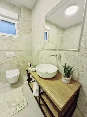 Kupaonica u objektu Sea view Luxury Apart Hotel Villa Conte with swiming pool and romantic SPA