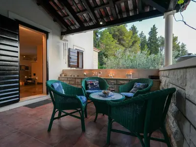 Balkon ili terasa u objektu Family Villa Rošin with Garden&Pool