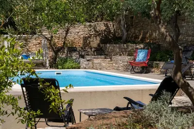 Bazen u objektu Family Villa Rošin with Garden&Pool ili u blizini