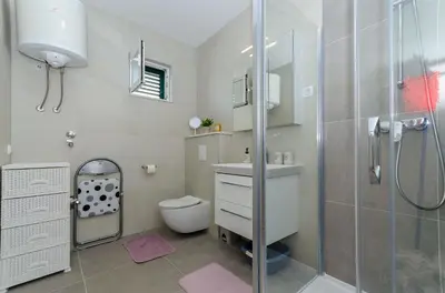 Kupaonica u objektu Apartments Pleasures