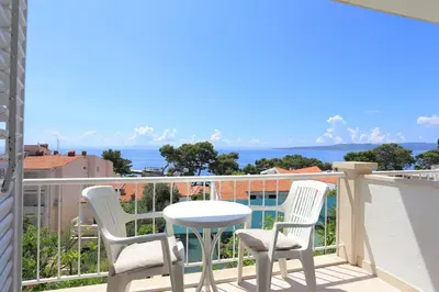 Balkon ili terasa u objektu Apartments by the sea Brela, Makarska - 20598