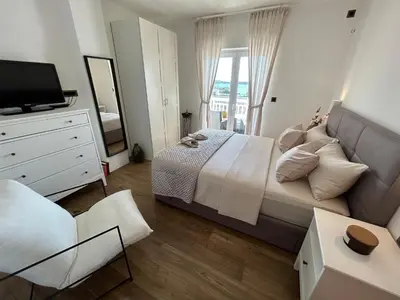 Krevet ili kreveti u jedinici u objektu Hvar Top View Luxury room