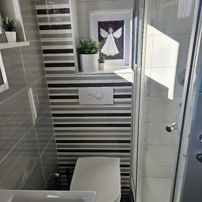 Kupaonica u objektu Apartman River Breeze