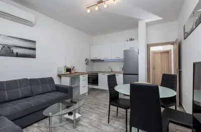 Kuhinja ili čajna kuhinja u objektu Apartment Villa Anđelka