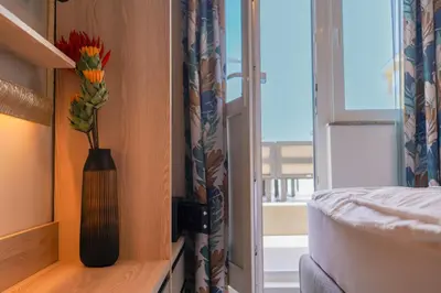 Krevet ili kreveti u jedinici u objektu Baška Voda Naputica 34 (Apartman Nikola)