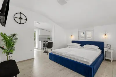 Krevet ili kreveti u jedinici u objektu Apartmani Marko