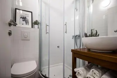 Kupaonica u objektu Luxury apartment near the beach