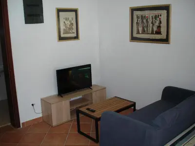 TV i/ili zabavni centar u objektu Seaside Cottage Bor